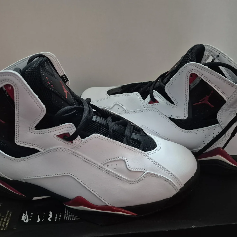 Jordan Athletic Shoes - White, Black, Red Accents - Picture 3 of 6
